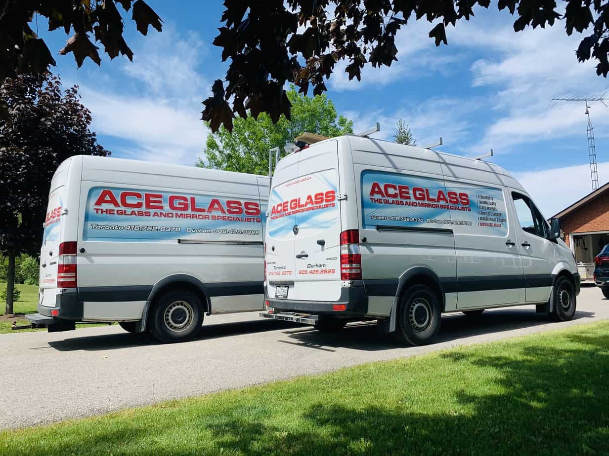 Ace Glass service vehicles