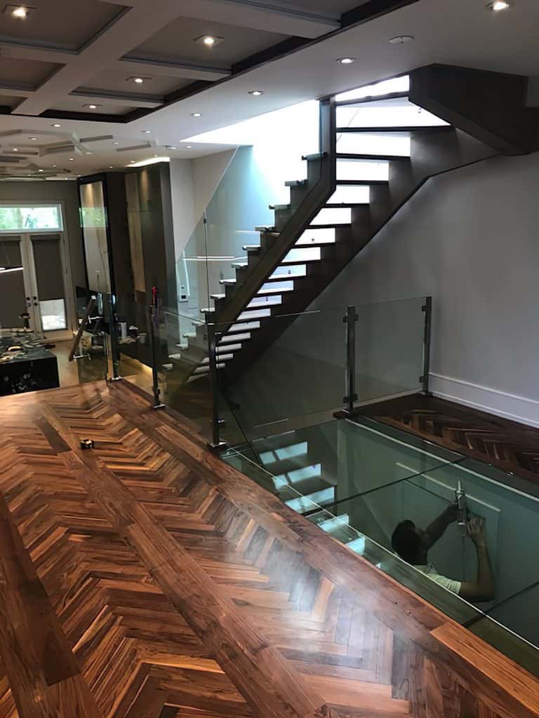 Glass Railing luxury home