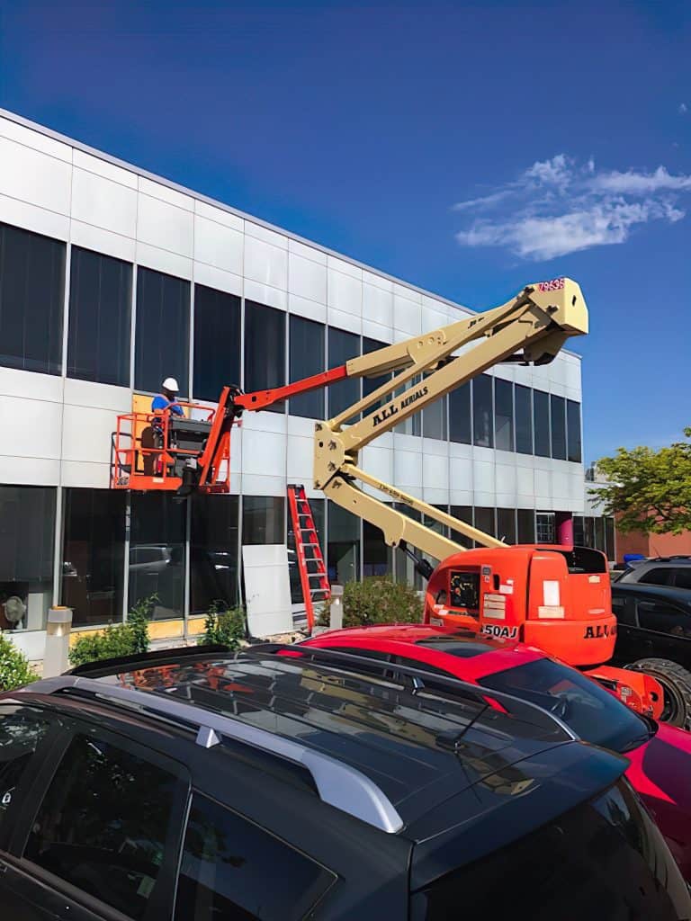 commercial property crane installation