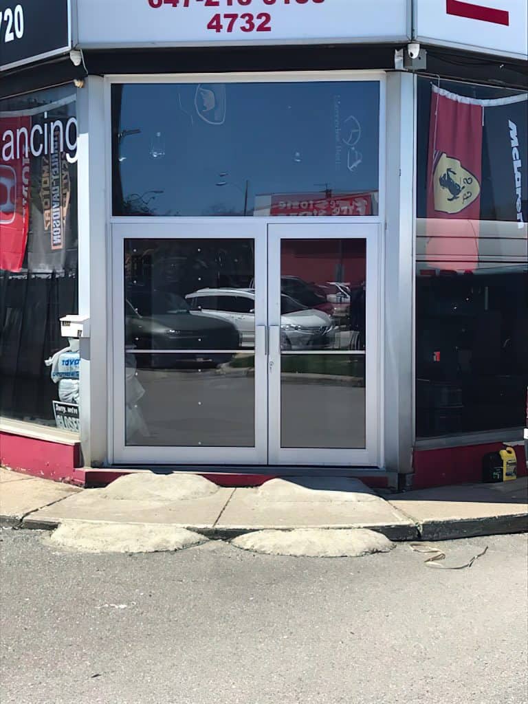 exterior storefront glass property management ace glass