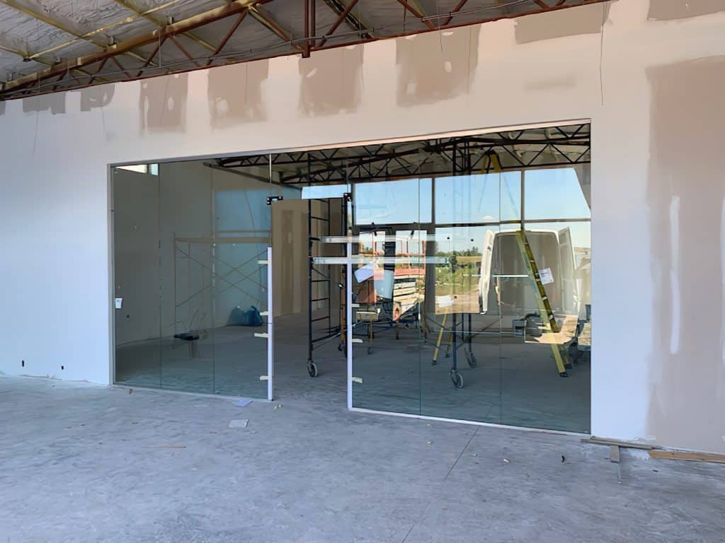 interior commercial glass store