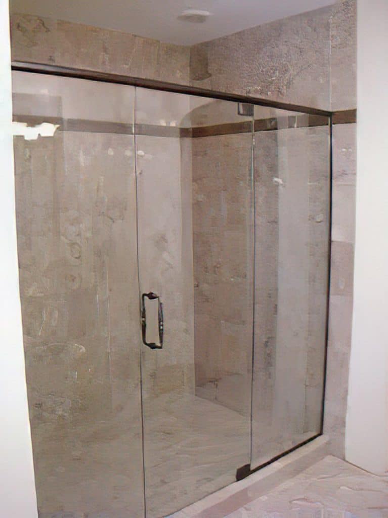 natural stone frameless shower ace glass